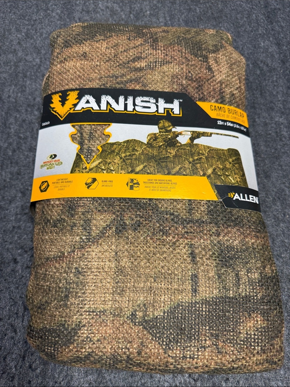 Vanish Camo Burlap 12” x 54” - Brown/Green